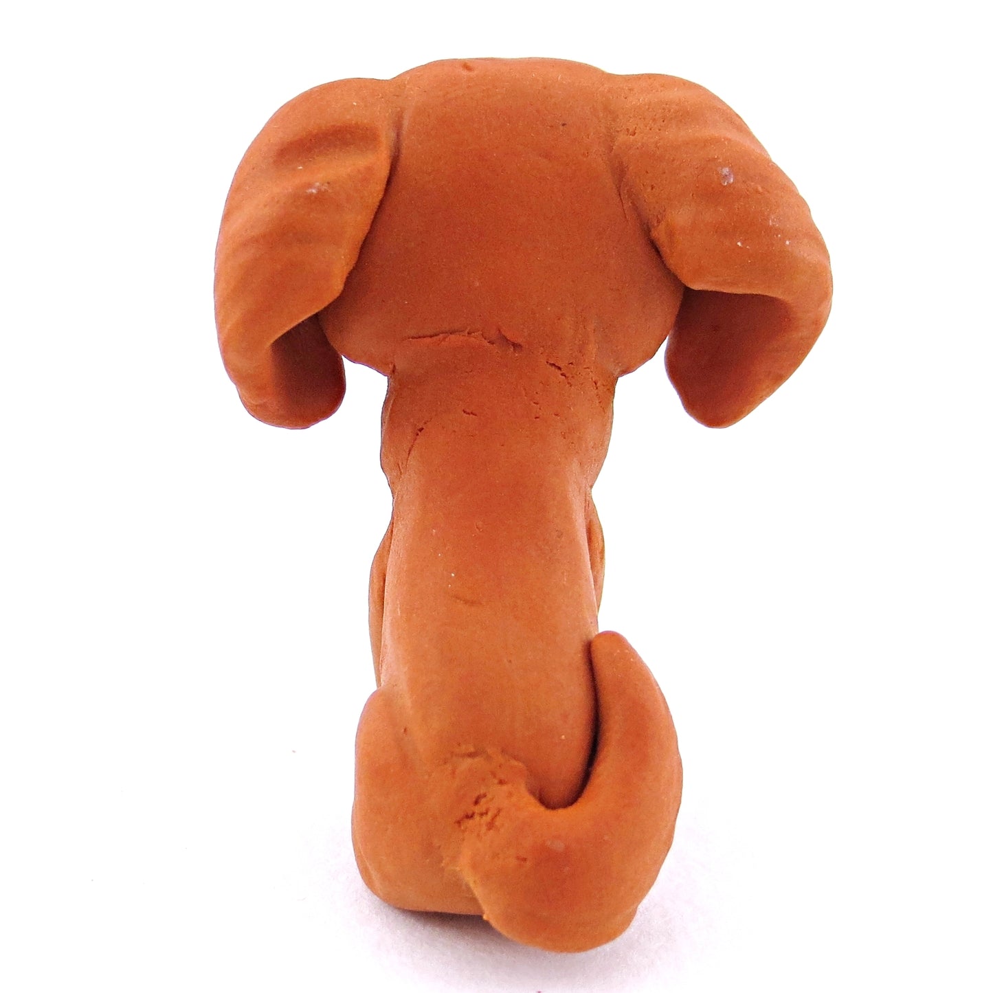 Red Golden Retriever Dog Figurine - Polymer Clay Dog Collection