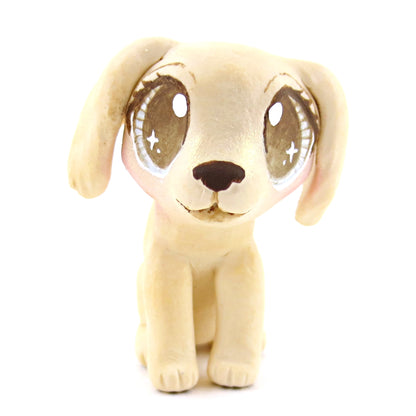 Cream Cocker Spaniel Dog Figurine - Polymer Clay Dog Collection