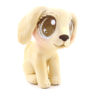 Cream Cocker Spaniel Dog Figurine - Polymer Clay Dog Collection