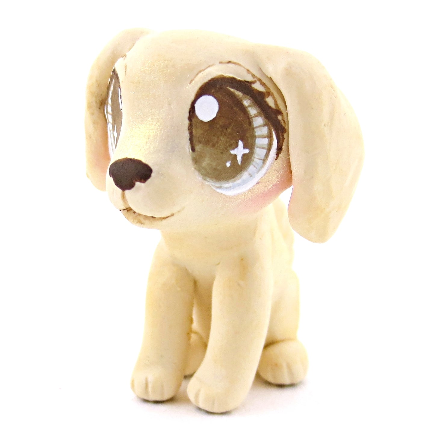 Cream Cocker Spaniel Dog Figurine - Polymer Clay Dog Collection