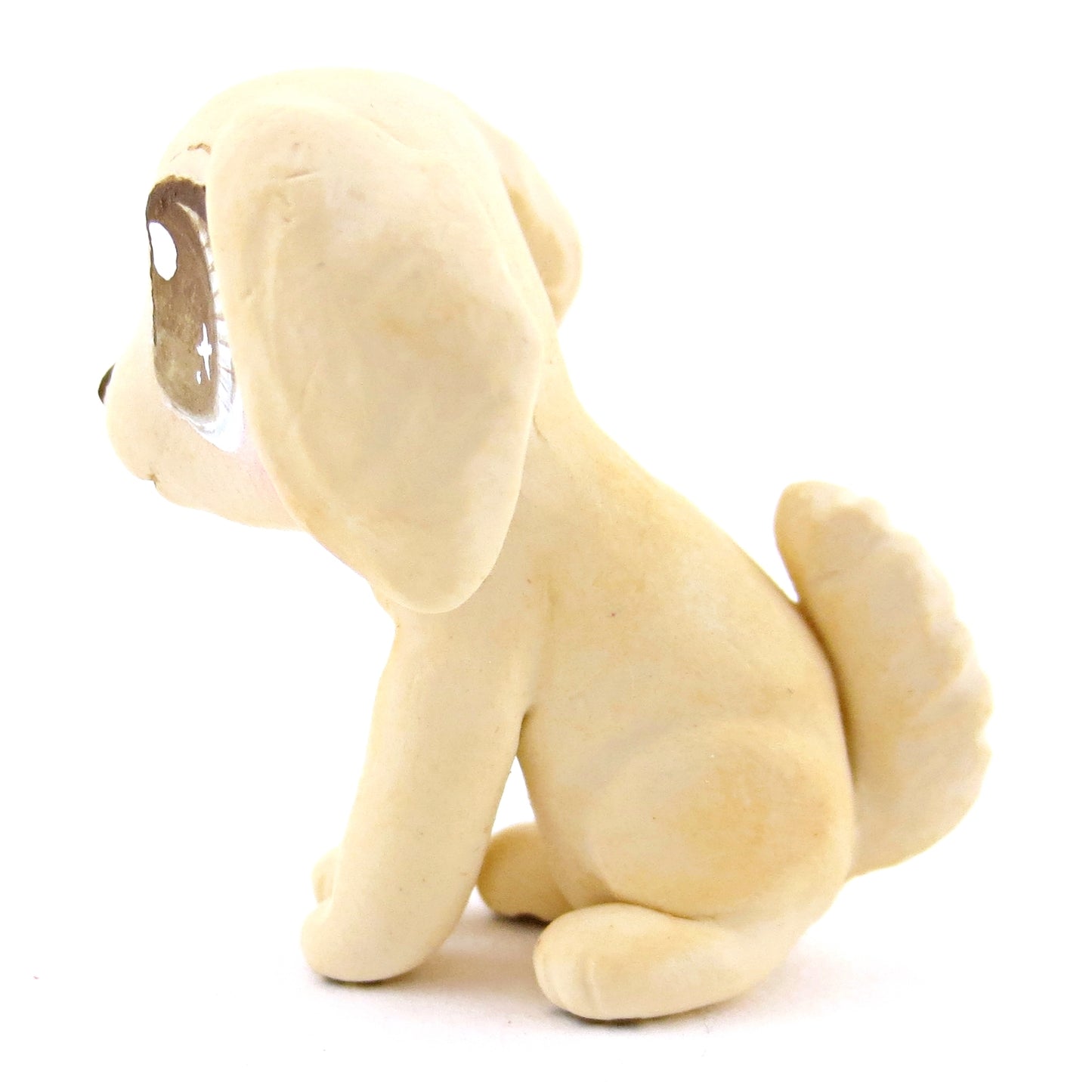 Cream Cocker Spaniel Dog Figurine - Polymer Clay Dog Collection