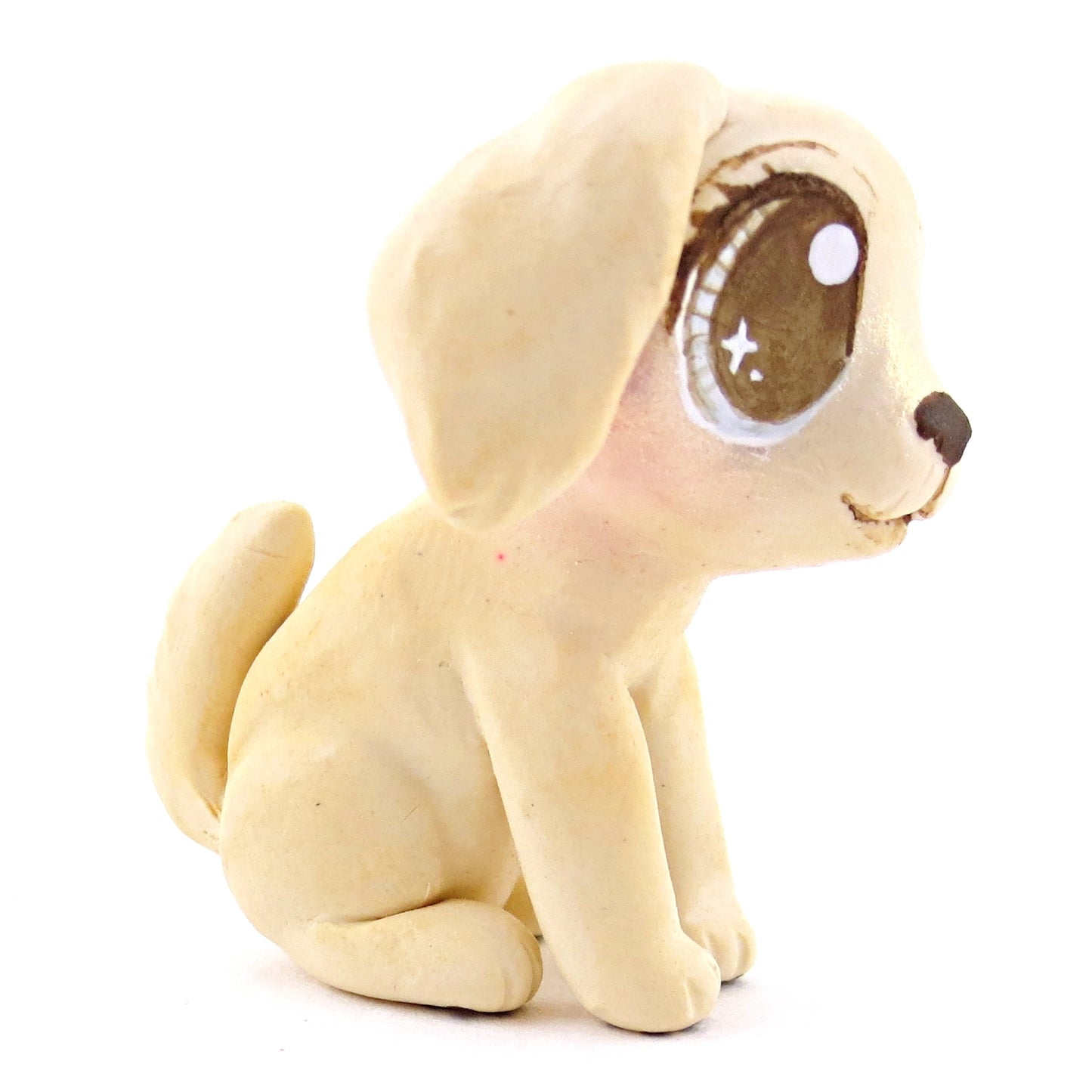 Cream Cocker Spaniel Dog Figurine - Polymer Clay Dog Collection