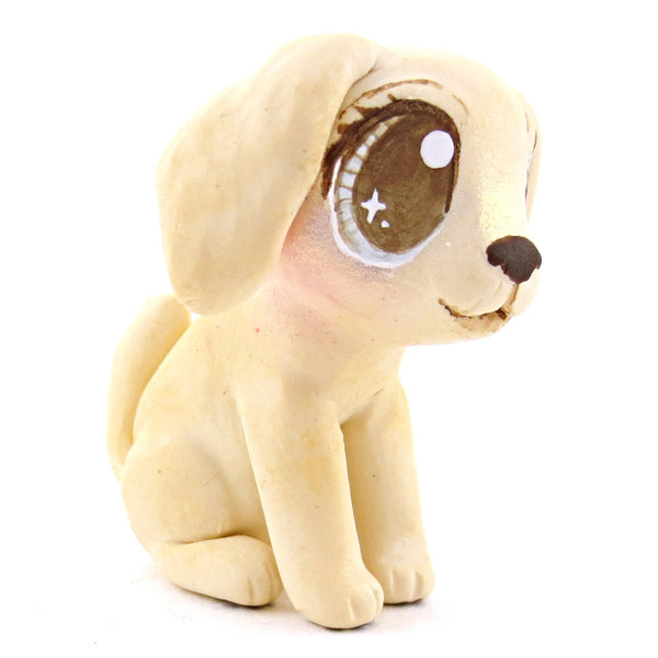 Cream Cocker Spaniel Dog Figurine - Polymer Clay Dog Collection
