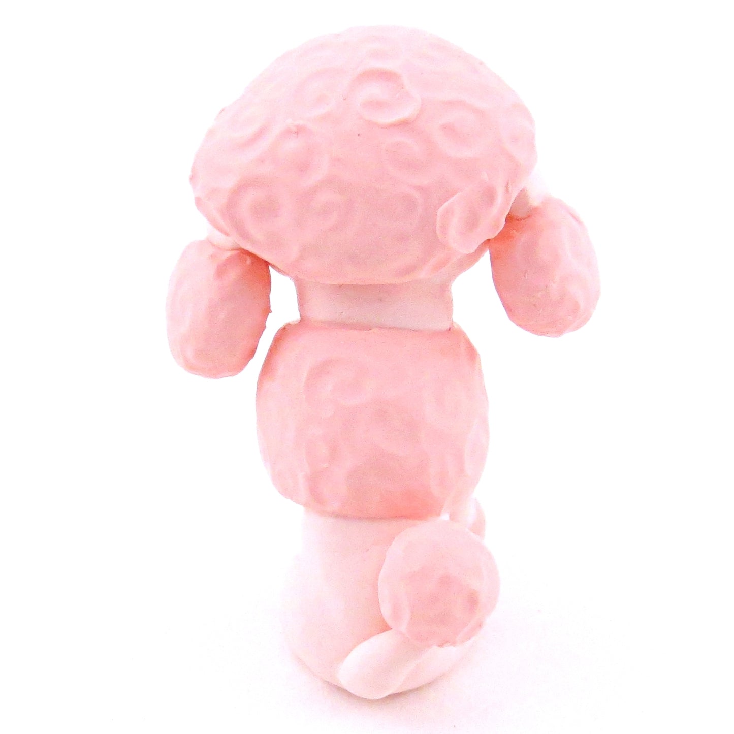 Pink Poodle Dog Figurine - Polymer Clay Dog Collection