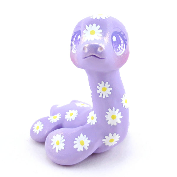 Daisy Purple Nessie Figurine - Polymer Clay Doodle Ocean Collection