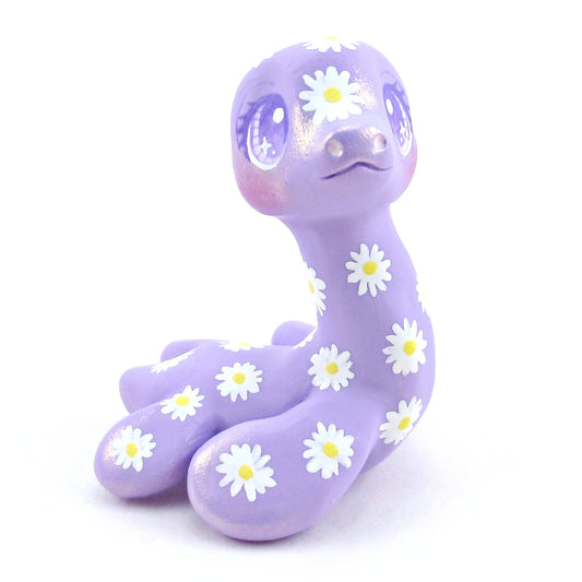 Daisy Purple Nessie Figurine - Polymer Clay Doodle Ocean Collection