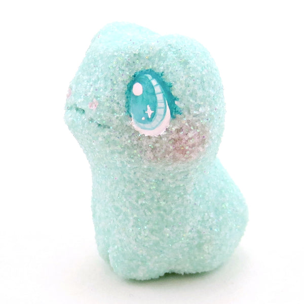 Glitter "Marshmallow" Frog Figurine - Polymer Clay Easter Animal Collection