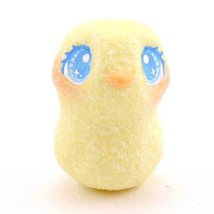 Glitter "Marshmallow" Chick Figurine - Polymer Clay Easter Animal Collection