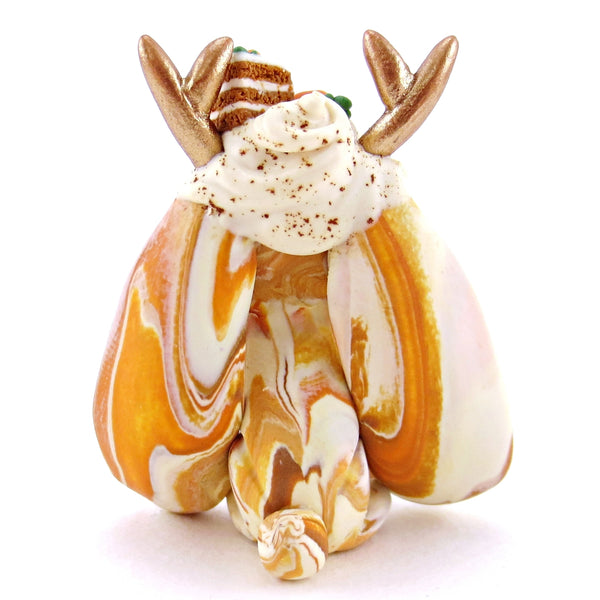 Carrot Cake Jackalope Figurine - Polymer Clay Easter and Spring Animals