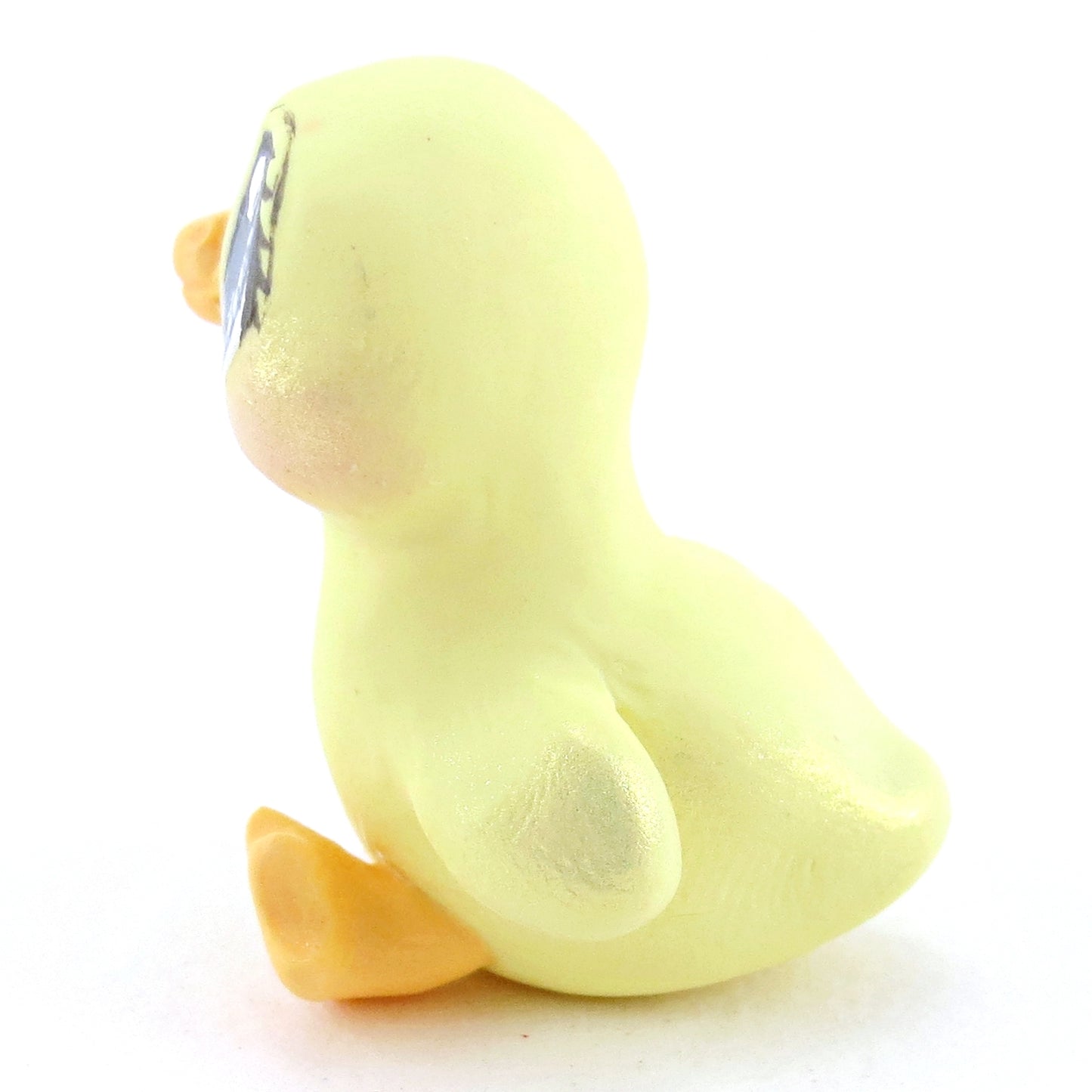 Blue Eyed Baby Duckling Figurine - Polymer Clay Easter and Spring Animals