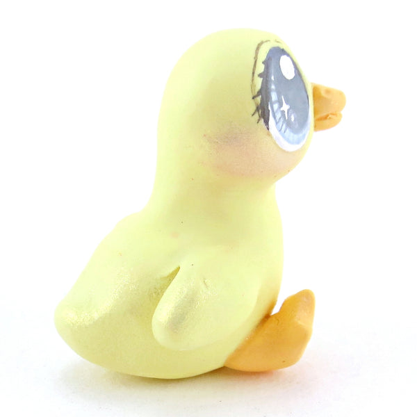 Blue Eyed Baby Duckling Figurine - Polymer Clay Easter and Spring Animals