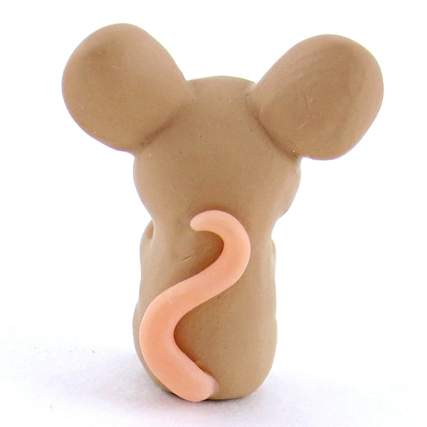 Little Brown Mouse Figurine - Polymer Clay Easter and Spring Animals