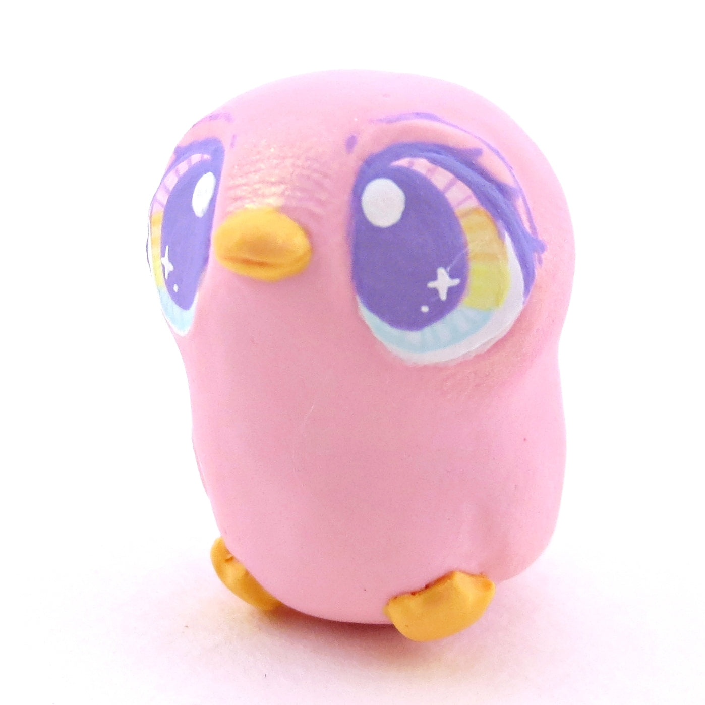 Pink Pastel Chick Figurine - Polymer Clay Spring and Easter Animals