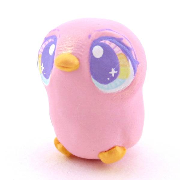 Pink Pastel Chick Figurine - Polymer Clay Spring and Easter Animals