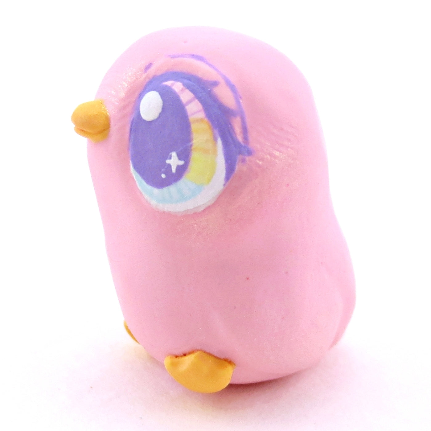 Pink Pastel Chick Figurine - Polymer Clay Spring and Easter Animals