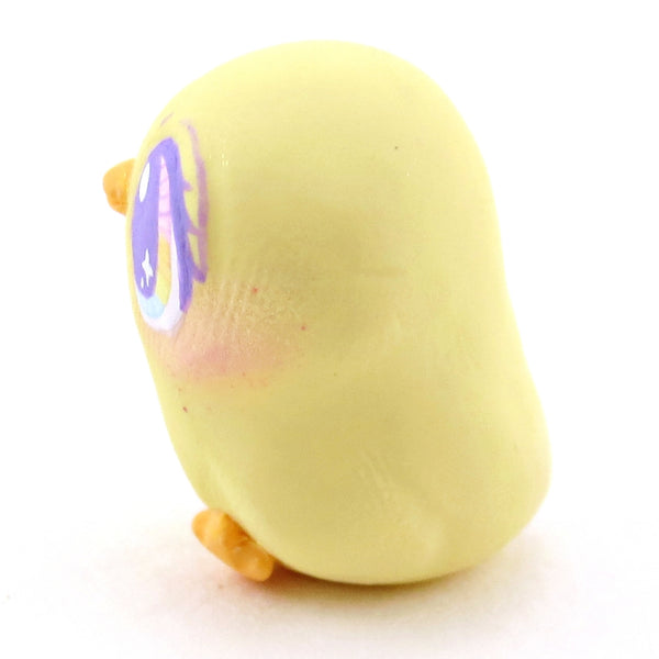 Yellow Pastel Chick Figurine - Polymer Clay Spring and Easter Animals