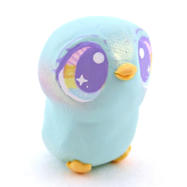 Blue Pastel Chick Figurine - Polymer Clay Spring and Easter Animals