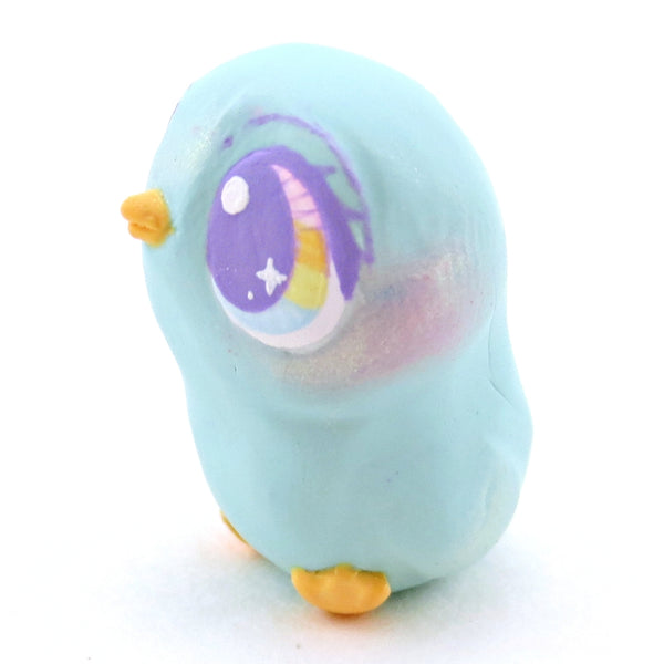 Blue Pastel Chick Figurine - Polymer Clay Spring and Easter Animals