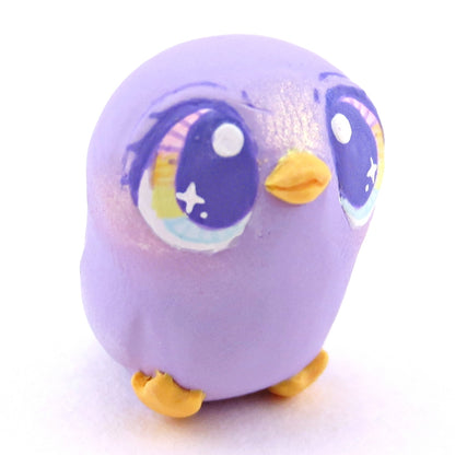 Purple Pastel Chick Figurine - Polymer Clay Spring and Easter Animals