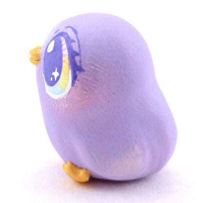 Purple Pastel Chick Figurine - Polymer Clay Spring and Easter Animals