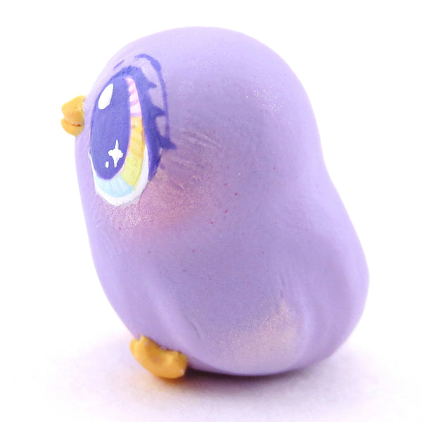 Purple Pastel Chick Figurine - Polymer Clay Spring and Easter Animals