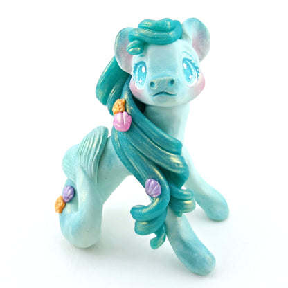 Pastel Hippocampus Figurine - Polymer Clay Elementals Collection