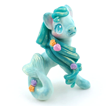 Pastel Hippocampus Figurine - Polymer Clay Elementals Collection