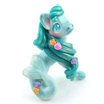 Pastel Hippocampus Figurine - Polymer Clay Elementals Collection