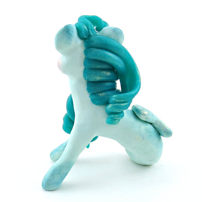 Pastel Hippocampus Figurine - Polymer Clay Elementals Collection