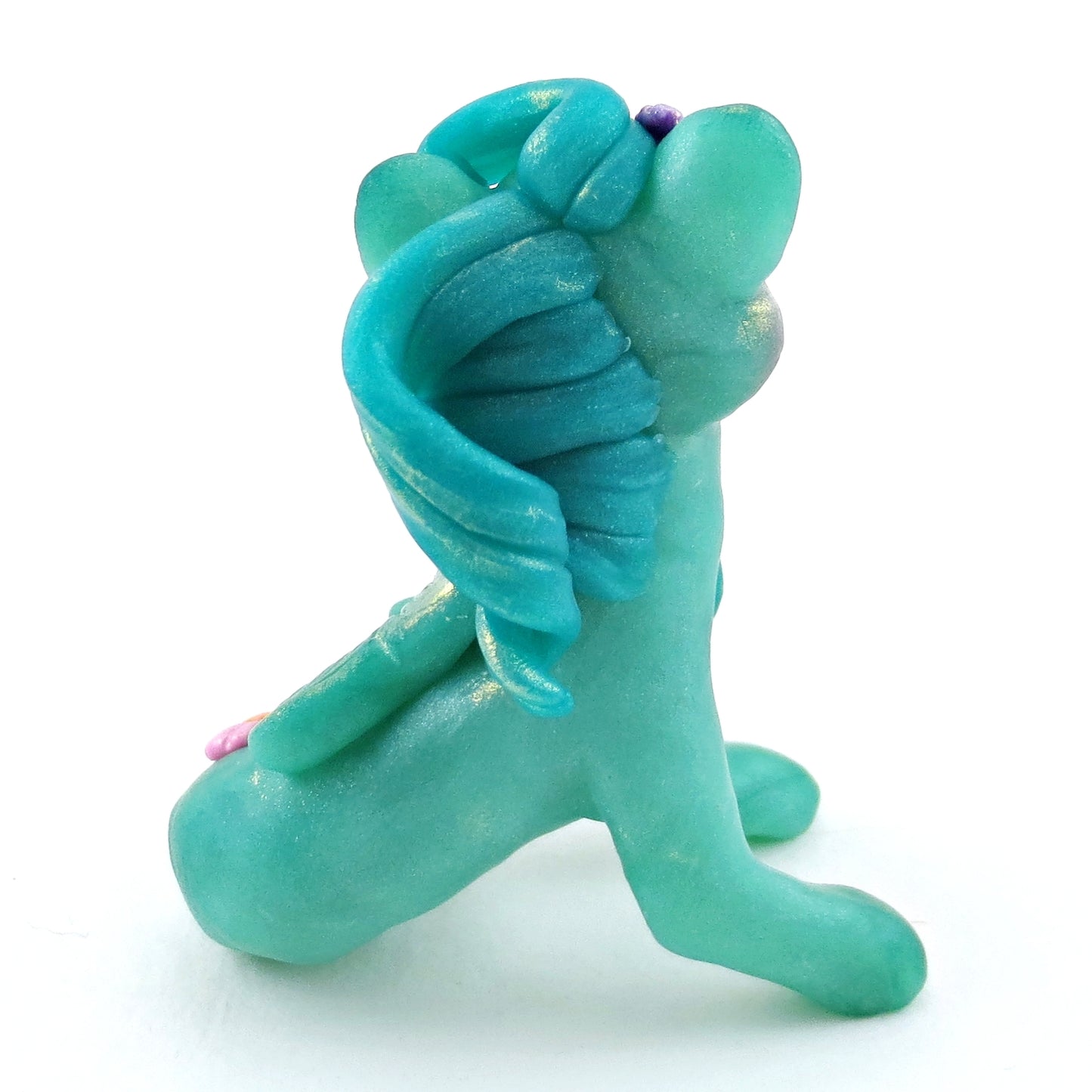 "Seaglass" Hippocampus Figurine - Polymer Clay Elementals Collection