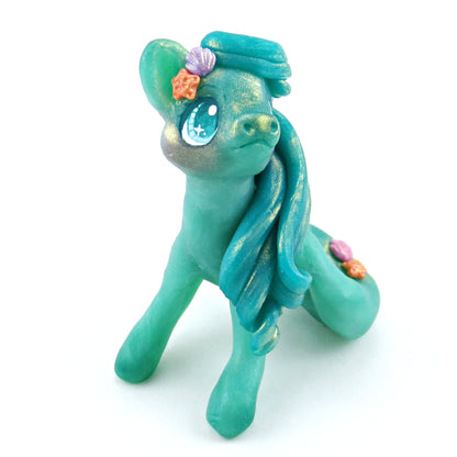 "Seaglass" Hippocampus Figurine - Polymer Clay Elementals Collection