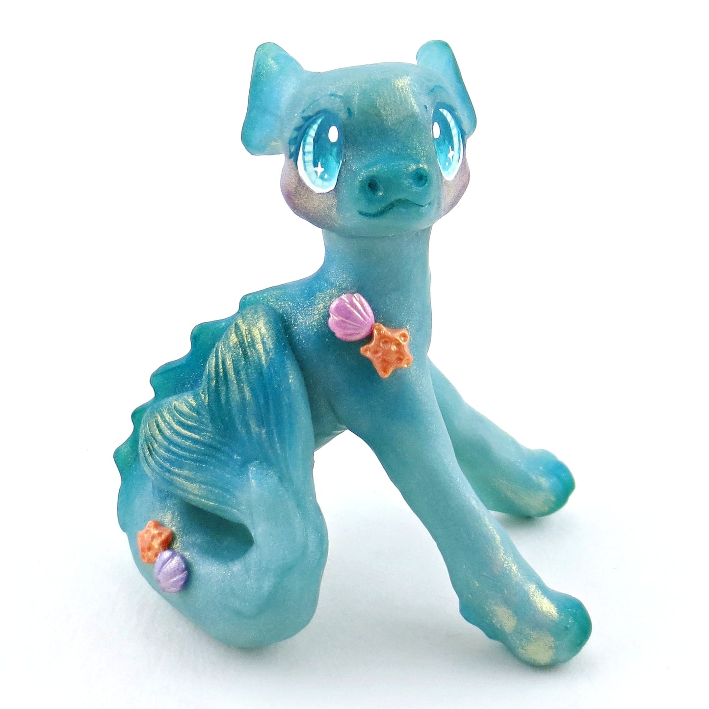 Water Dragon Figurine - Polymer Clay Elementals Collection