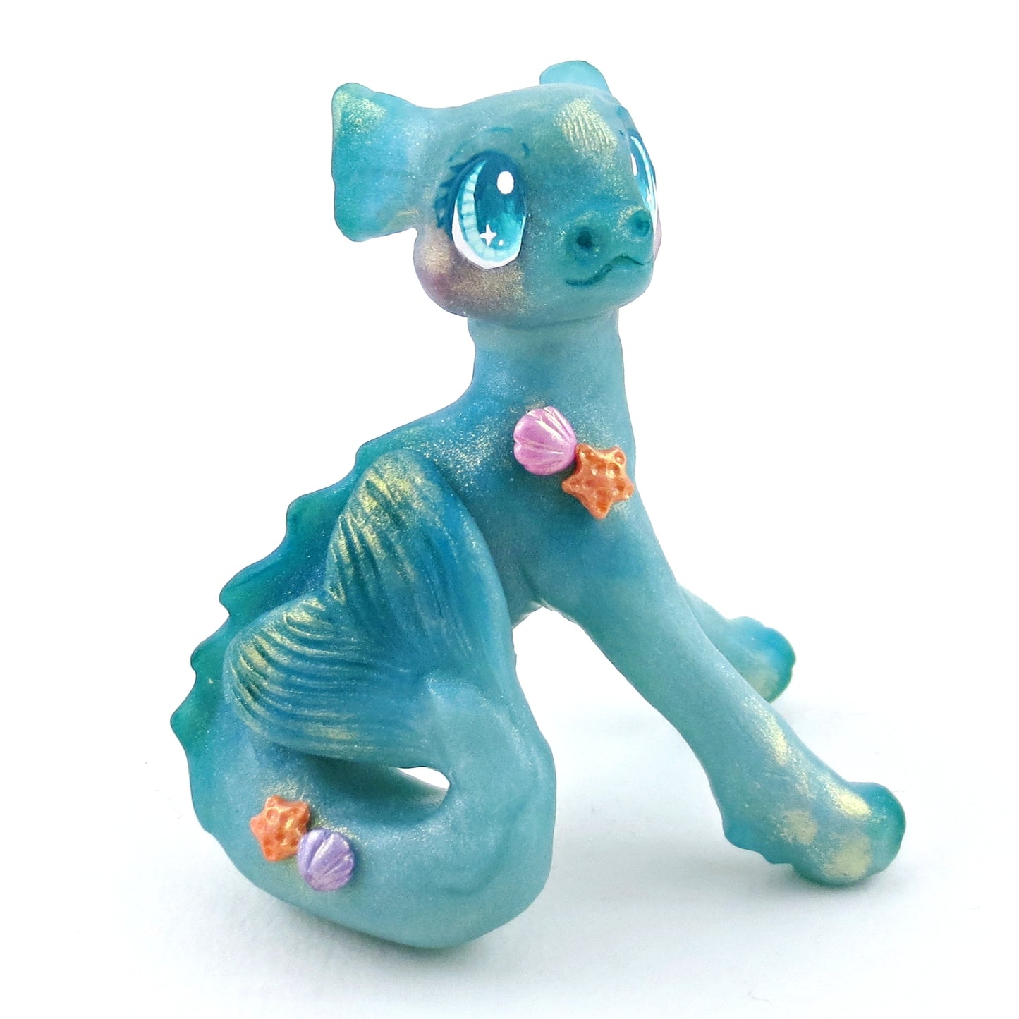 Water Dragon Figurine - Polymer Clay Elementals Collection