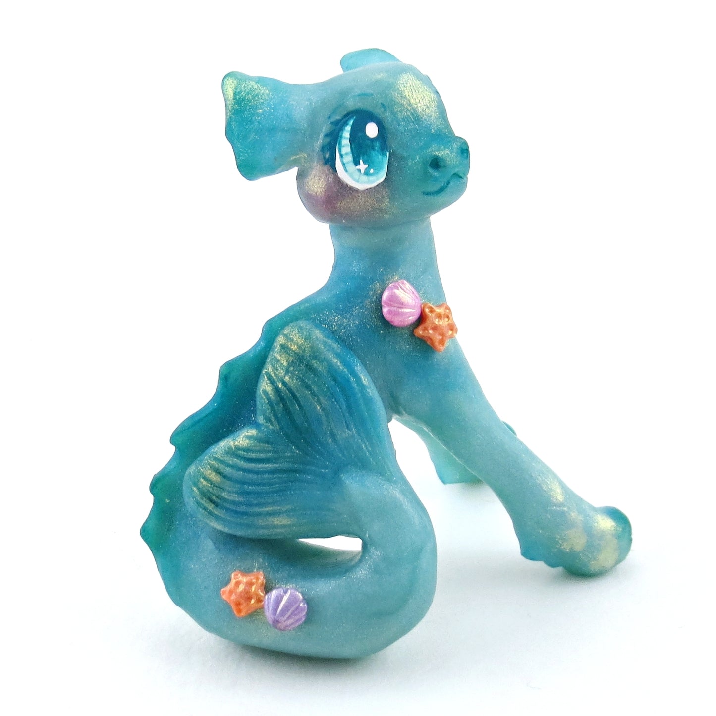 Water Dragon Figurine - Polymer Clay Elementals Collection