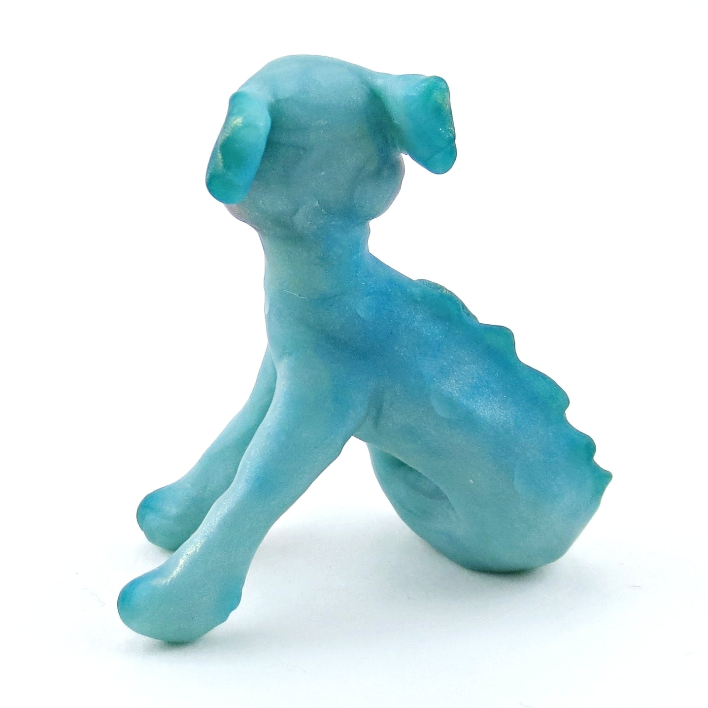 Water Dragon Figurine - Polymer Clay Elementals Collection