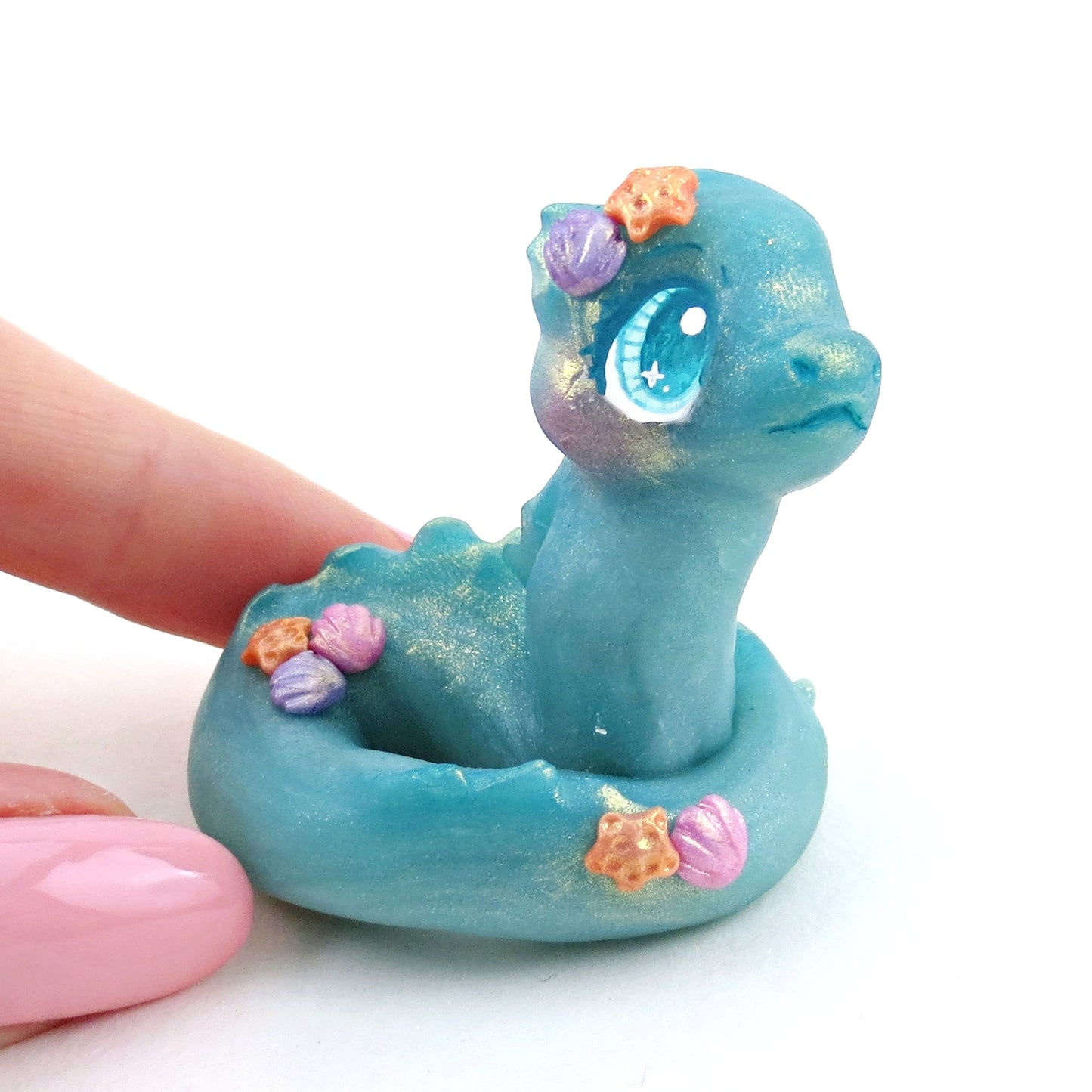 Little Sea Snake Figurine - Polymer Clay Elementals Collection