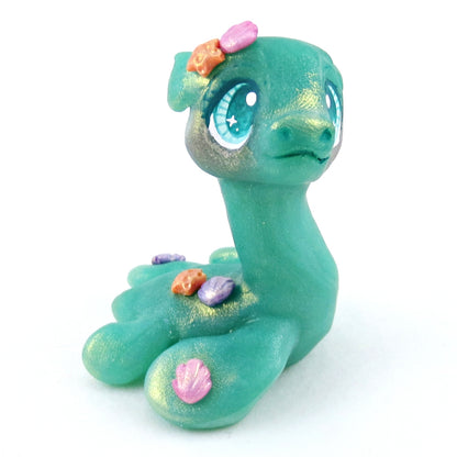 "Seaglass" Nessie Figurine - Polymer Clay Elementals Collection