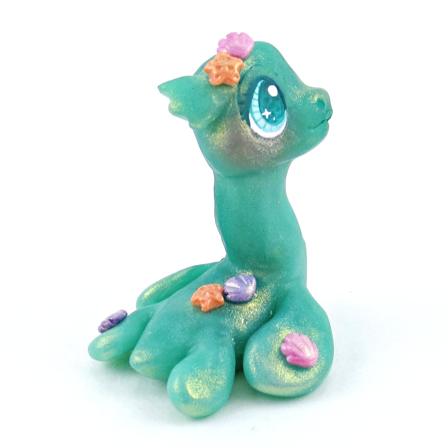 "Seaglass" Nessie Figurine - Polymer Clay Elementals Collection