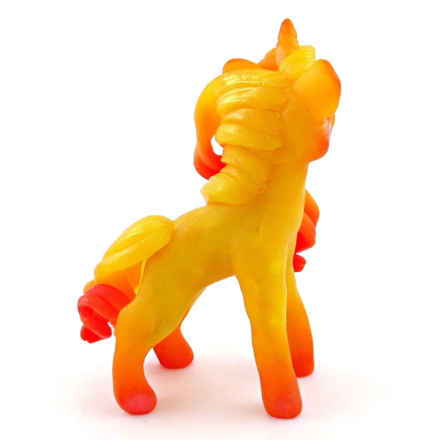 Fire Unicorn Figurine - Polymer Clay Elementals Collection