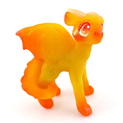 Fire Dragon Figurine - Polymer Clay Elementals Collection