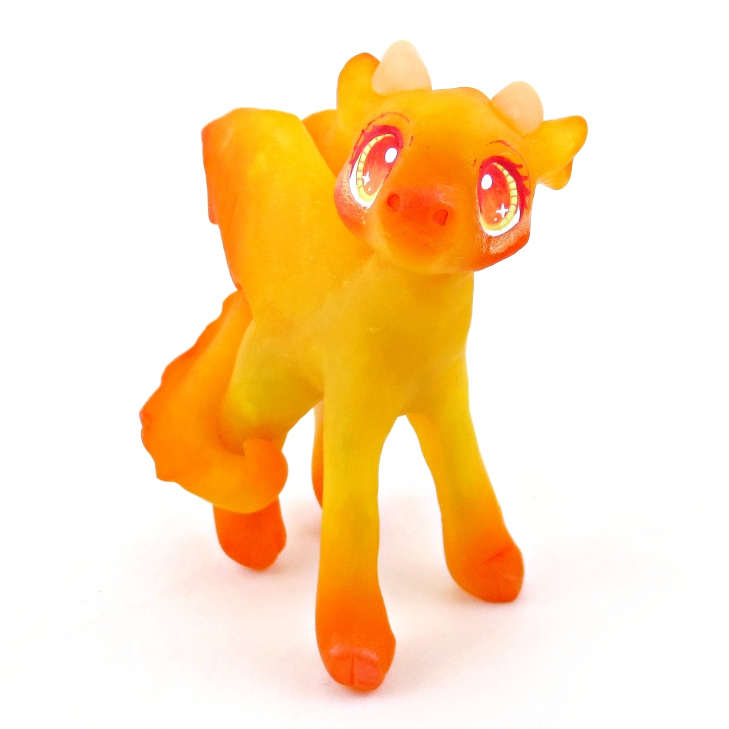 Fire Dragon Figurine - Polymer Clay Elementals Collection