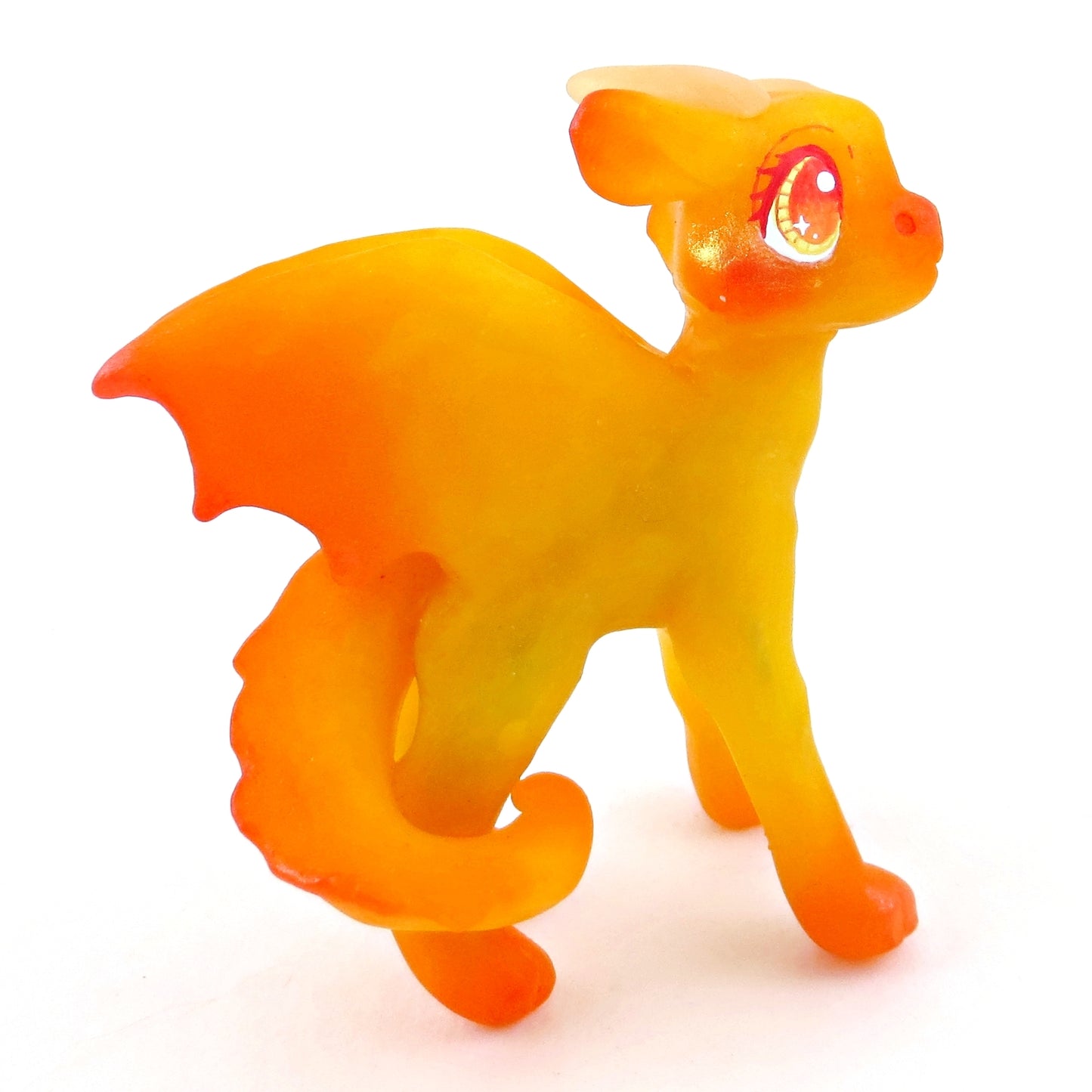 Fire Dragon Figurine - Polymer Clay Elementals Collection