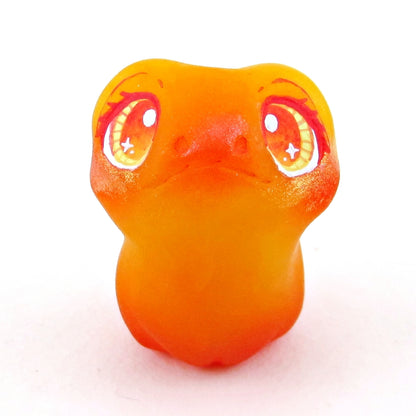 Little Fire Frog Figurine - Polymer Clay Elementals Collection