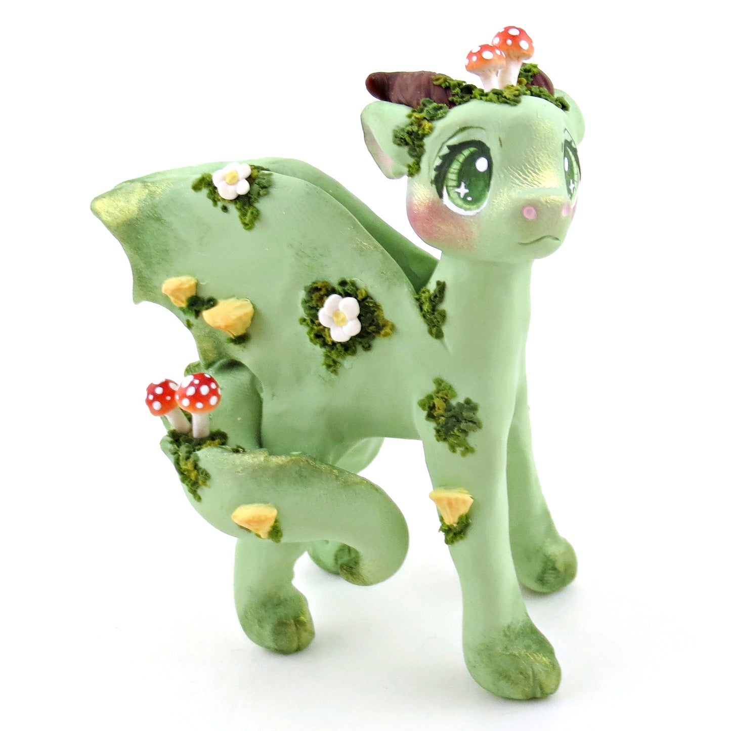 Earth Dragon Figurine - Polymer Clay Elementals Collection