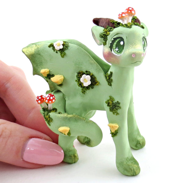 Earth Dragon Figurine - Polymer Clay Elementals Collection