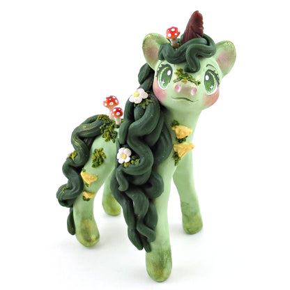 Earth Unicorn Figurine - Polymer Clay Elementals Collection