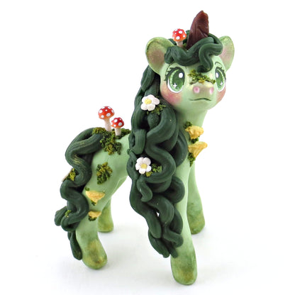 Earth Unicorn Figurine - Polymer Clay Elementals Collection