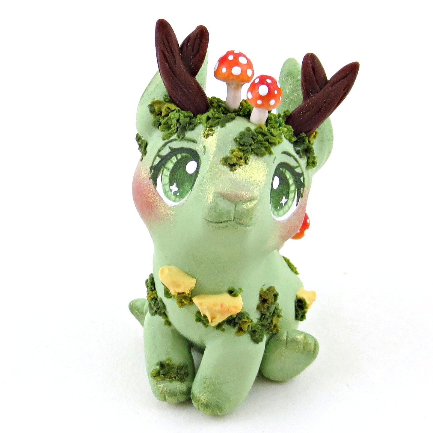 Earth Jackalope Figurine - Polymer Clay Elementals Collection