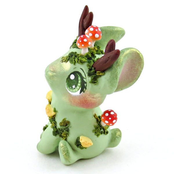 Earth Jackalope Figurine - Polymer Clay Elementals Collection
