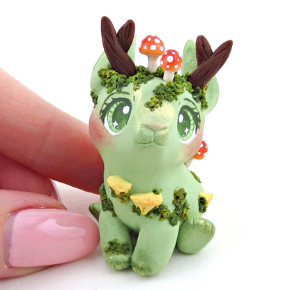 Earth Jackalope Figurine - Polymer Clay Elementals Collection